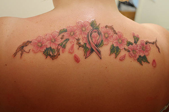 pink ribbon tattoo designs pictures