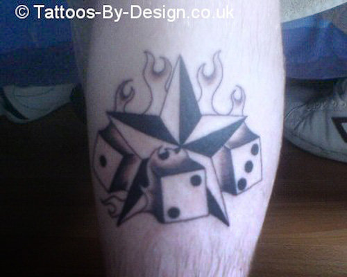 This can be done as a single shooting Black nautical star tattoo designs 