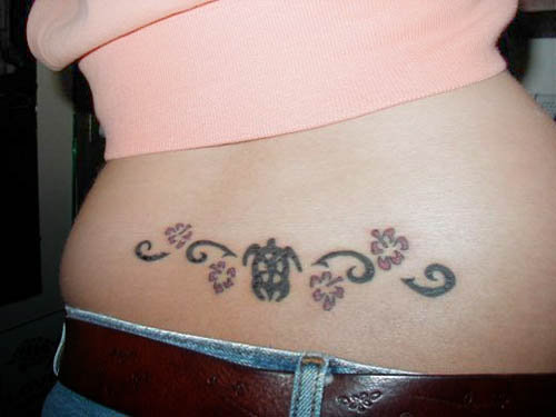 flower tattoos on spine. flower tattoos on spine.