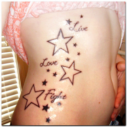 Free Tattoo Designs, gallery of star tattoos, moon star fairy tattoos,
