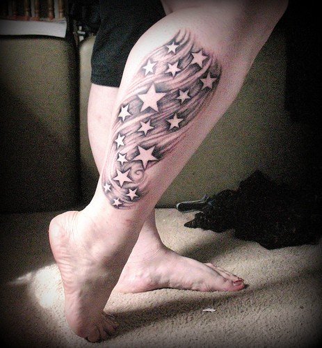 hmm. i really want to get a new tattoo.. was thinking of 3 stars on my foot. Star Foot Tattoos