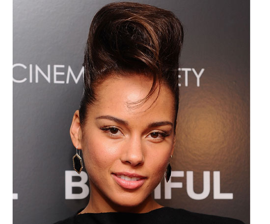 Alicia Keys has always been notable for her love of vintage styling 