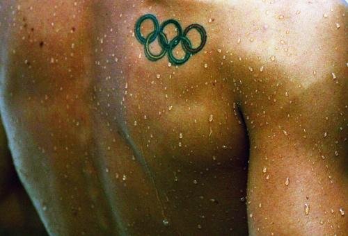 After the 2004 Olympics, Terin Humphrey had the Olympic rings tattooed. Olympic Tattoo Designs