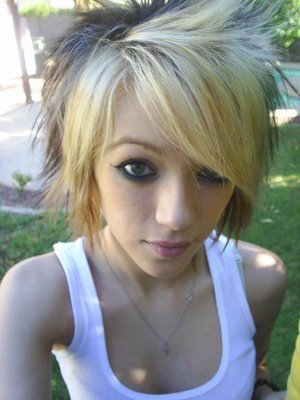 blonde emo hairstyles medium. Cute Blonde Emo Hairstyles For Emo Girls