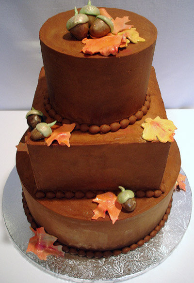 Unique Fall Cupcake Wedding Cakes Flowers are always beautiful for the cake