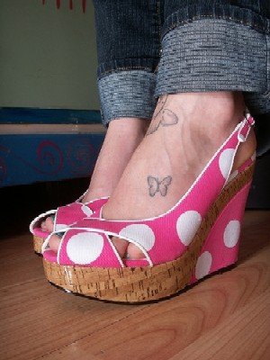 Foot Butterfly Tattoos For Girls Picture 4