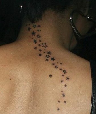spine tattoo designs. nautical star tattoo designs