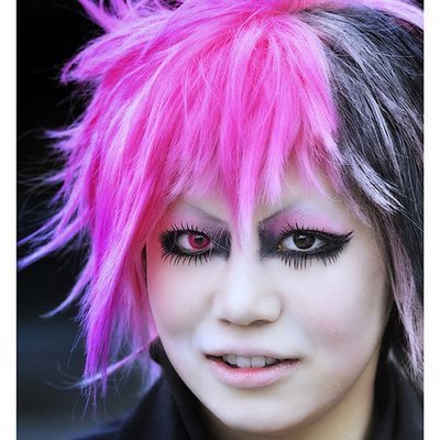 Japanese Women Color Hairstyles. Japanese Pink Color Hairstyles