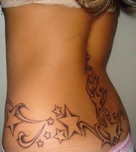 Star Tattoo Back Design