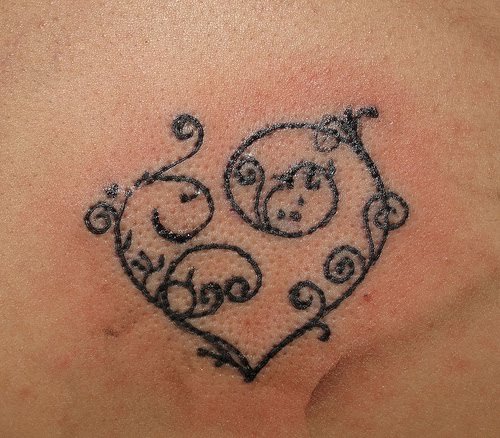 Heart tattoo designs for women