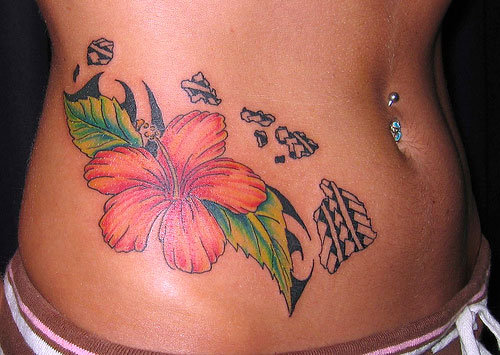 hawaiian flower. Tattoos of Flowers Hawaiian