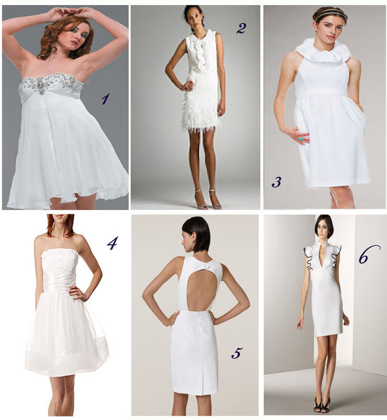 court house wedding dresses 2 Vintage Short White Wedding Dress