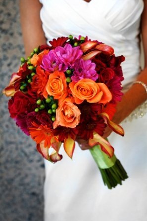wedding flowers in october