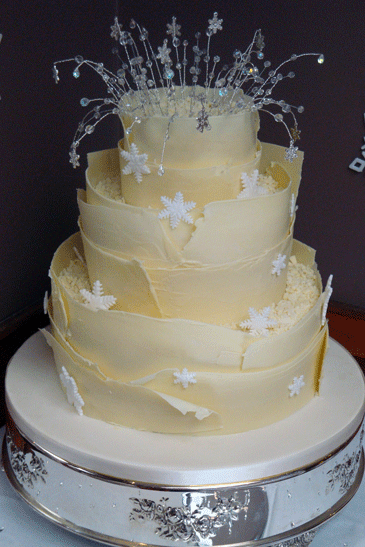 Snowflake Chocolate Wedding Cake Best Snowflake Wedding Cakes