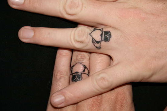 claddagh ring tattoos. Celtic Wedding Ring Tattoo