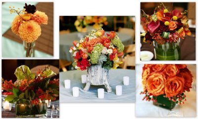 October Wedding Flowers Image
