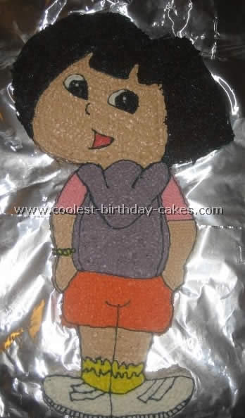 How to Make Dora the Explorer Birthday Cake