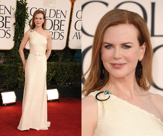 2011 Golden Globes Nicole Kidman. Nicole Kidman chose the palest