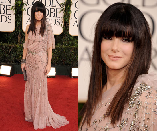 Golden Globes Sandra Bullock. Sandra Bullock had a soft,