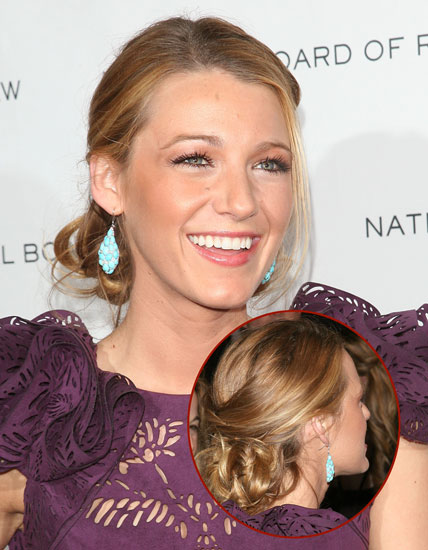 blake lively updo. Blake Lively#39;s long,