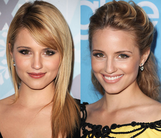  dressing up moments Dianna typically wears her hair half-up half-down or 