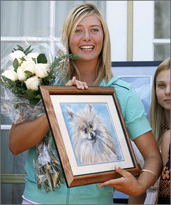 maria sharapova dog