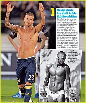 Beckham  on David Beckham Abs