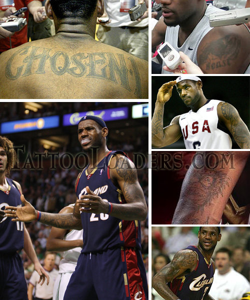 lebron james tattoos 2011. lebron james tattoos nba