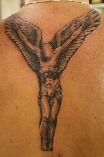 david beckham tattoos angel