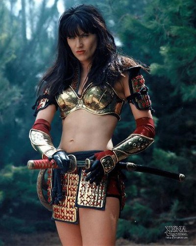 Tattoos Xena on Lucy Lawless Slip