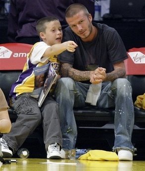 David Beckhamchildren on David Beckham And Kids
