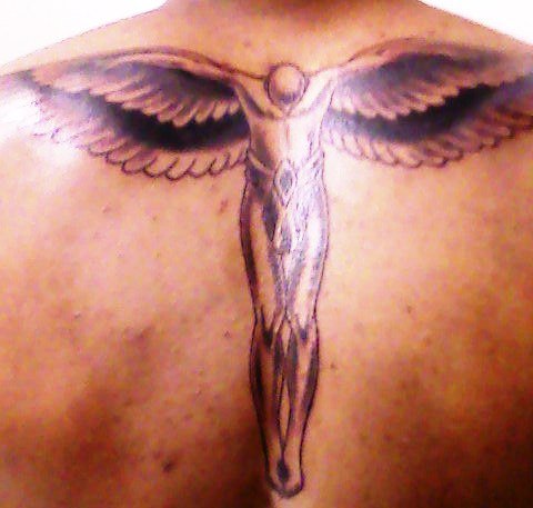 David Beckham Tattoos Angel