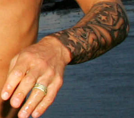 Beckham Tattoo  on David Beckham Tattoos Angel