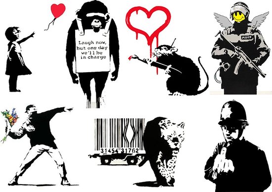 Tattoos temporary tattoos Banksy Street artist Banksy has become the 