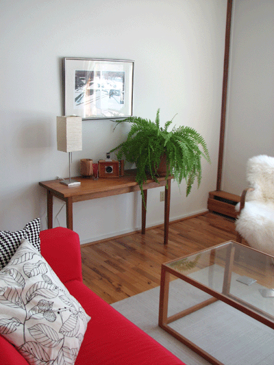 Red Ikea sofa Red Ikea sofa