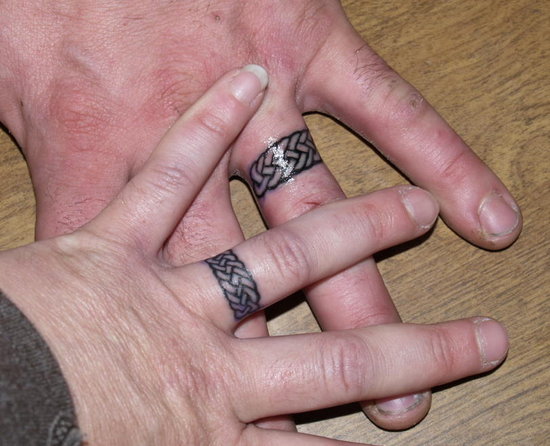 claddagh ring tattoo. wedding ring tattoos.