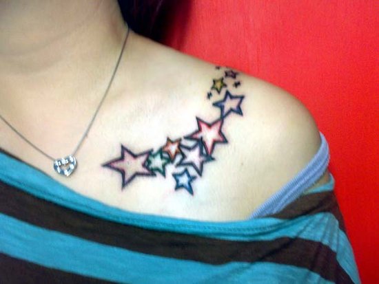tattoos for girls on shoulder. Girls brilliant tattoos are