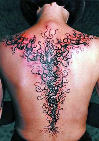 spine tattoo. asking for a spine tattoo.