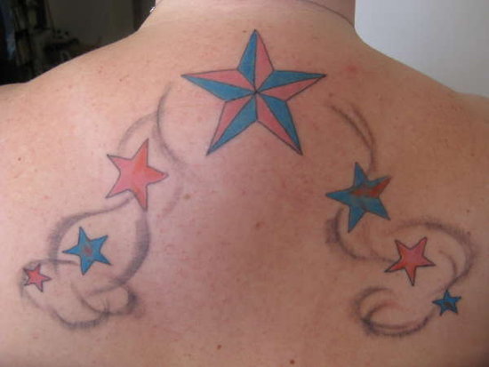 shooting stars tattoo. Shooting Star Tattoo