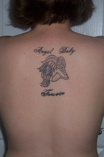 baby angel tattoos. A aby angel tattoo is another