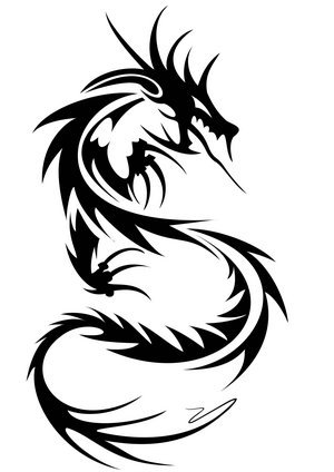 tribal tattoo dragon. Tribal Tattoos Dragon