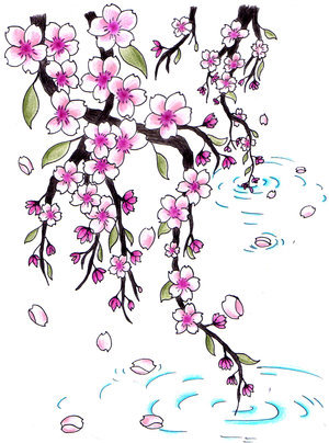 Japanese Cherry Blossom Tattoo Design Picture 2