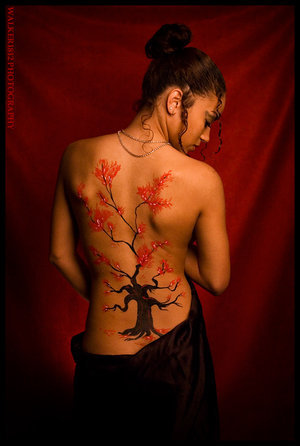 Female Tattoos Cherry Blossom Tattoo Upper Back Tattoos Back Body Tattoos 