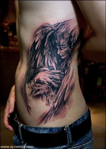 Angel tattoo design
