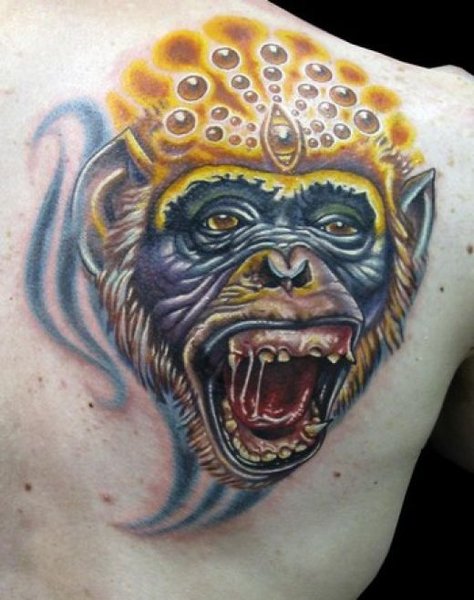 monkey 3D Tattoo Design