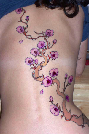 japanese cherry blossom tree tattoo. chinese cherry tree tattoo