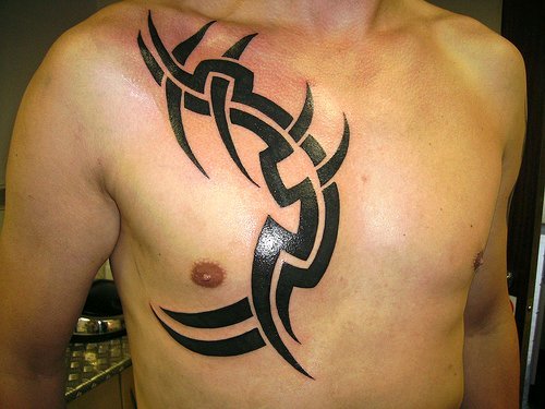 Tagged with Triball Tattoo Tribal Tattoo Chest Piece Complete