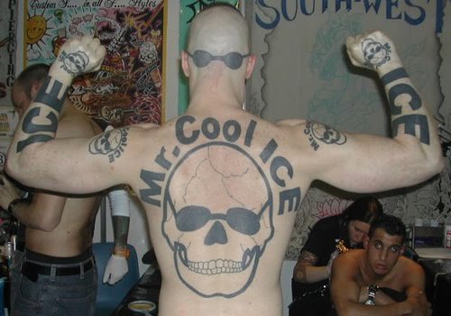 skull tattoo on back. skull back tattoo