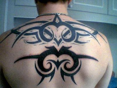 Tribal Back Tattoo for men