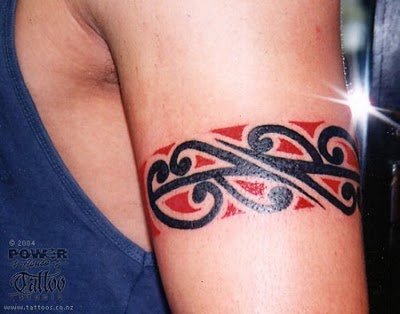 Bicep Tribal Armband Tattoo